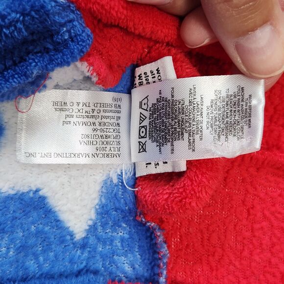 DC Comics Wonder Woman girl's plush robe with hood size S - Picture 4 of 12